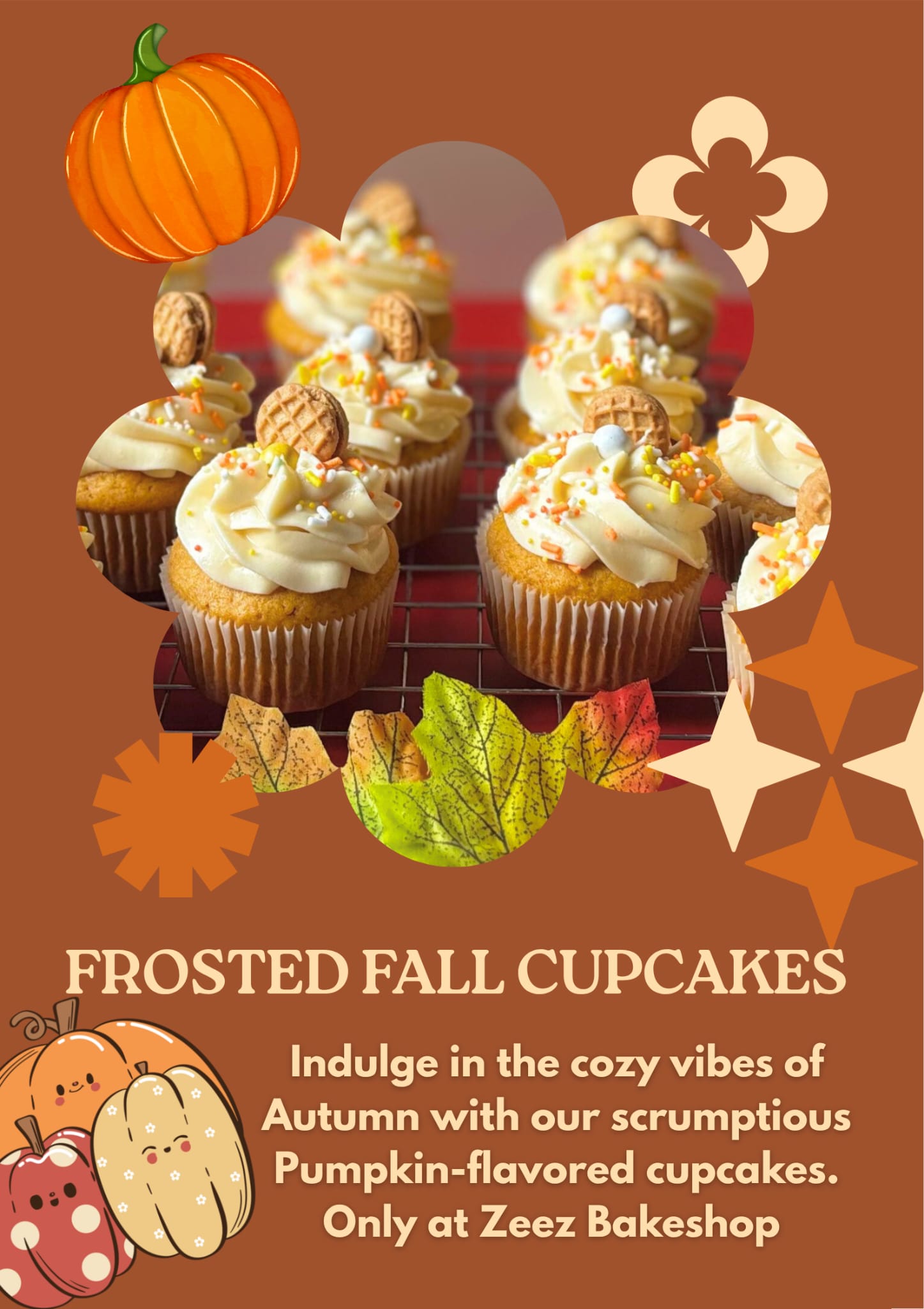 Frosted Fall Cupcakes